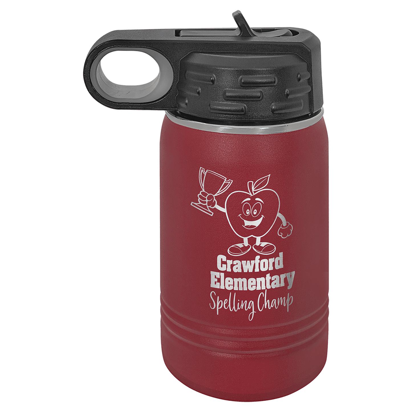 12 oz. Laser Engraved Polar Camel Water Bottle