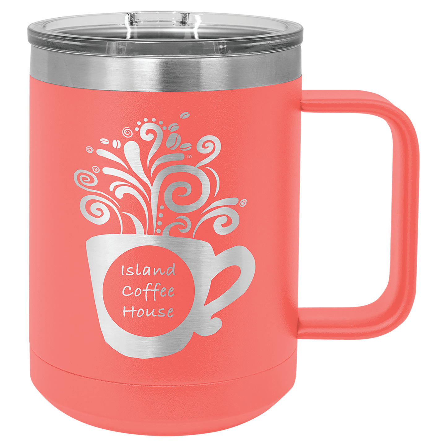 15 oz. Laser Engraved Polar Camel Vacuum Insulated Mug with Slider Lid