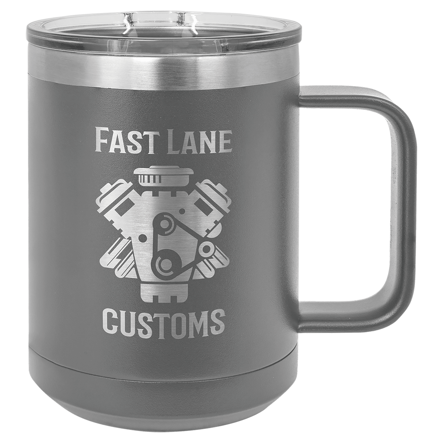 15 oz. Laser Engraved Polar Camel Vacuum Insulated Mug with Slider Lid