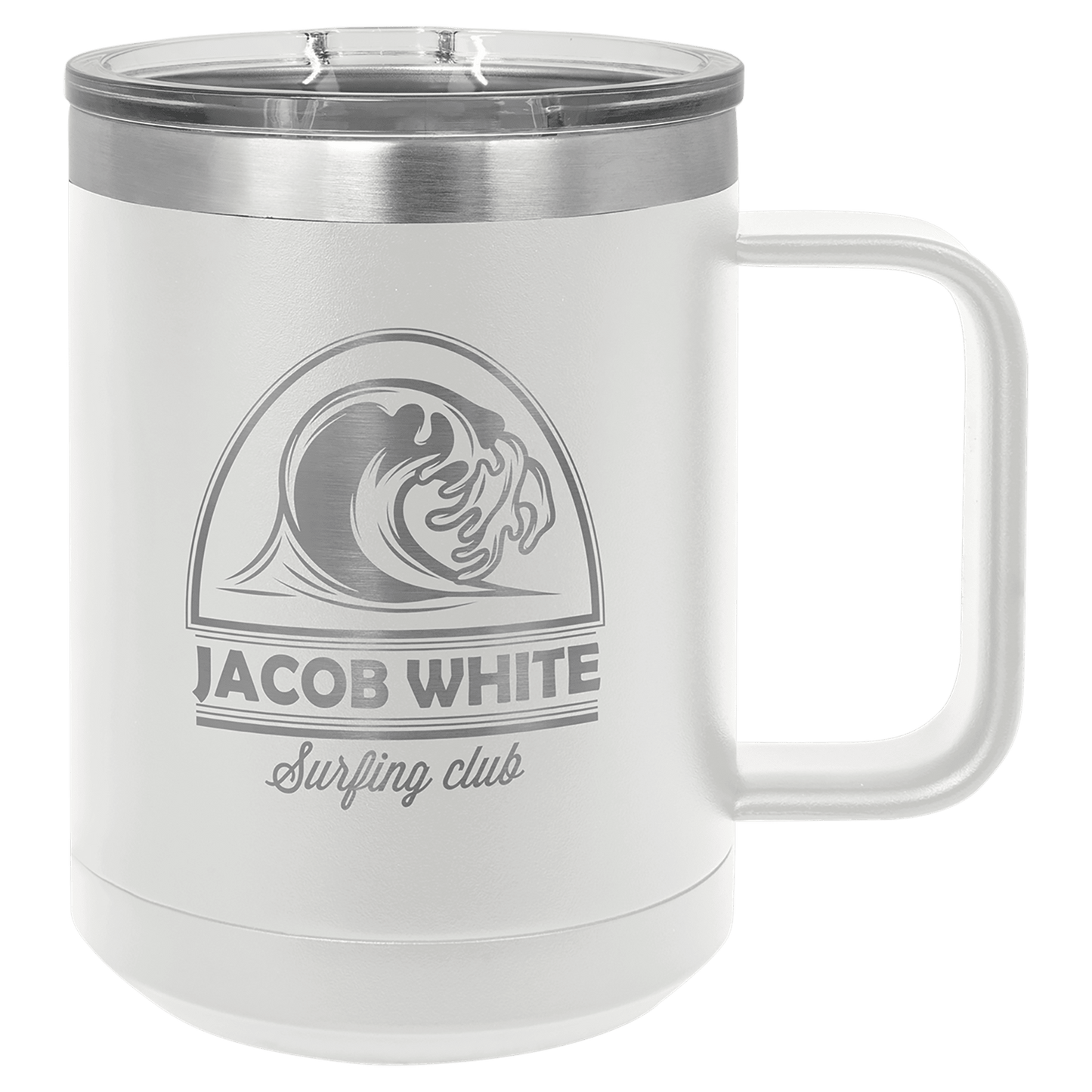 15 oz. Laser Engraved Polar Camel Vacuum Insulated Mug with Slider Lid