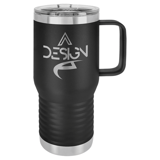 20 oz. Laser Engraved Polar Camel Vacuum Insulated Travel Mug with Slider Lid