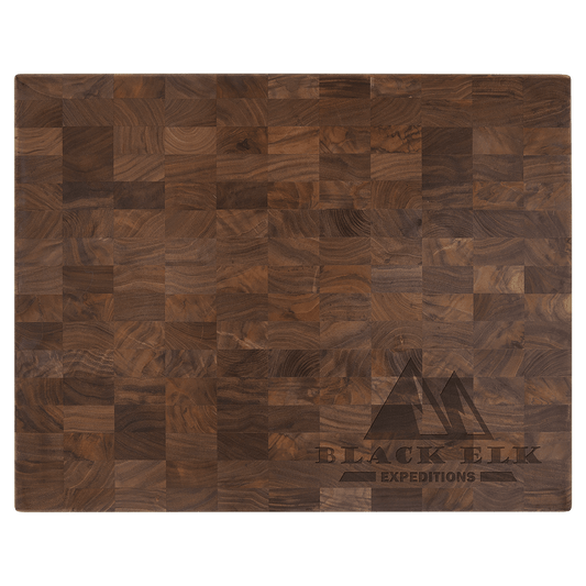 Laser Engraved Walnut Butcherblock Cutting Board