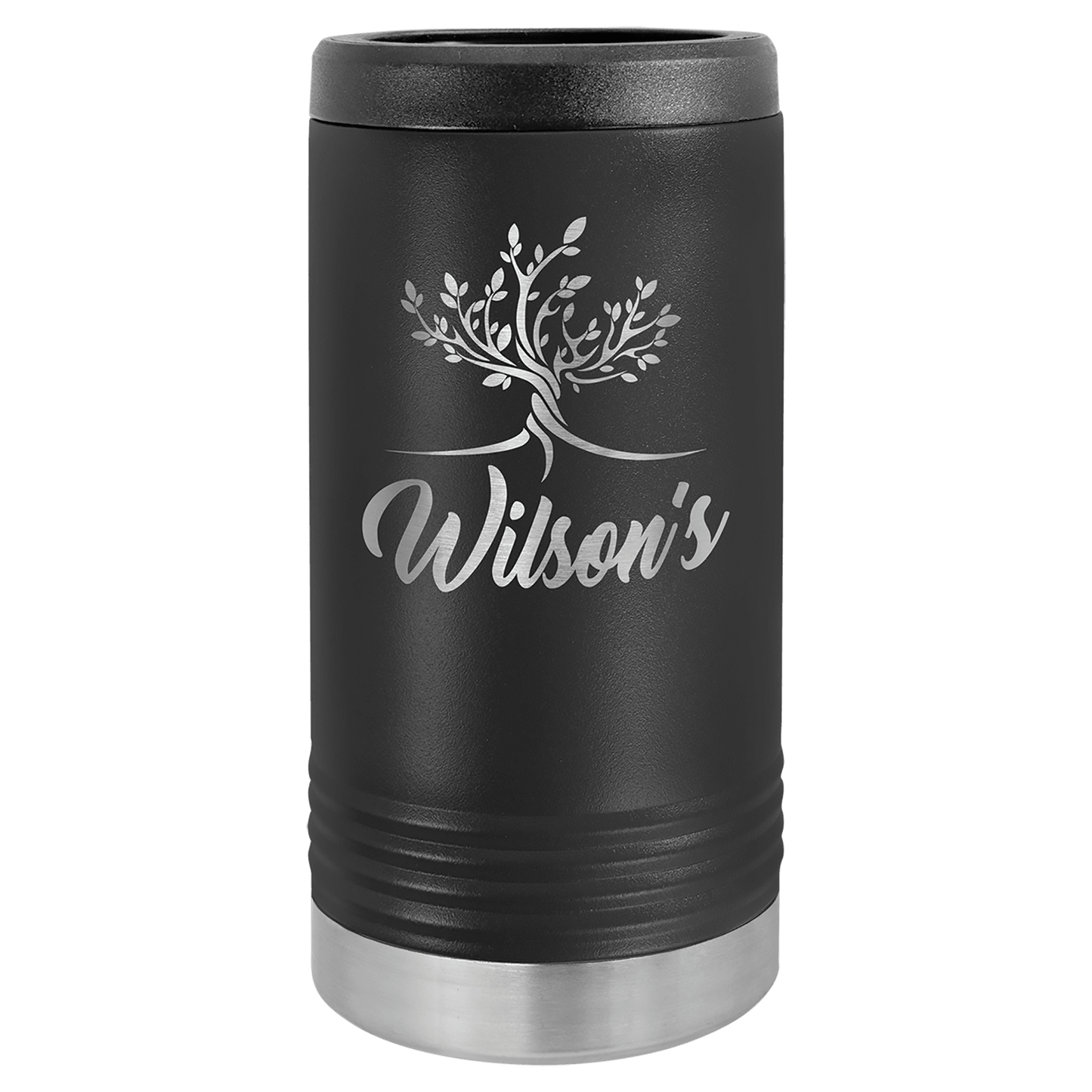 12 oz. Laser Engraved Polar Camel Slim Stainless Steel Vacuum Insulated Beverage Holder