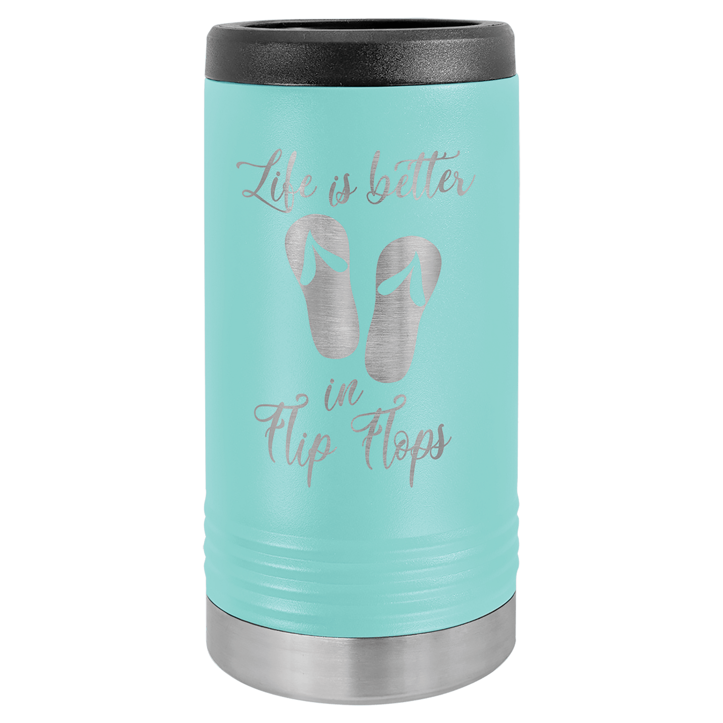 12 oz. Laser Engraved Polar Camel Slim Stainless Steel Vacuum Insulated Beverage Holder