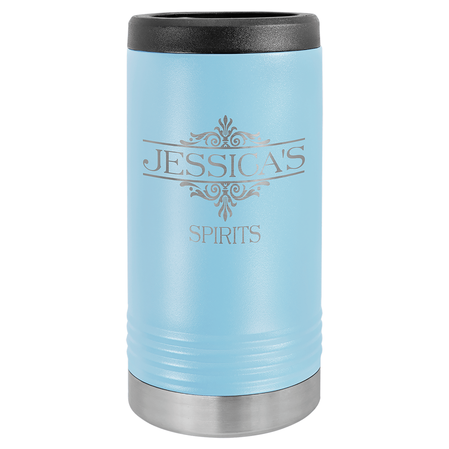 12 oz. Laser Engraved Polar Camel Slim Stainless Steel Vacuum Insulated Beverage Holder