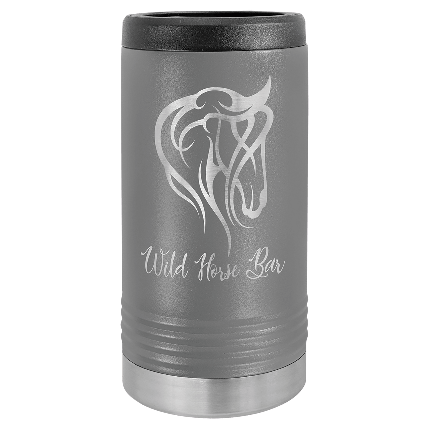 12 oz. Laser Engraved Polar Camel Slim Stainless Steel Vacuum Insulated Beverage Holder