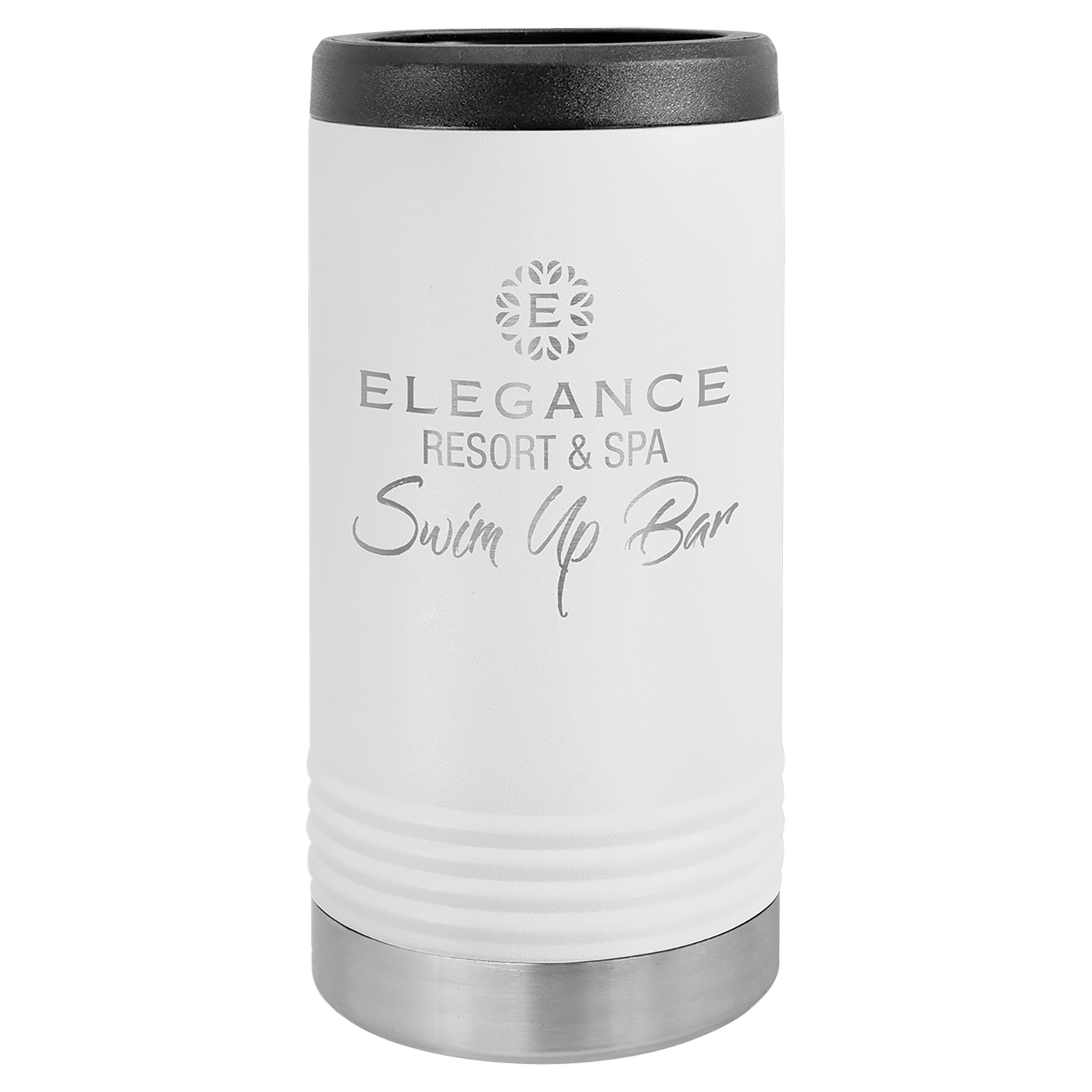 12 oz. Laser Engraved Polar Camel Slim Stainless Steel Vacuum Insulated Beverage Holder