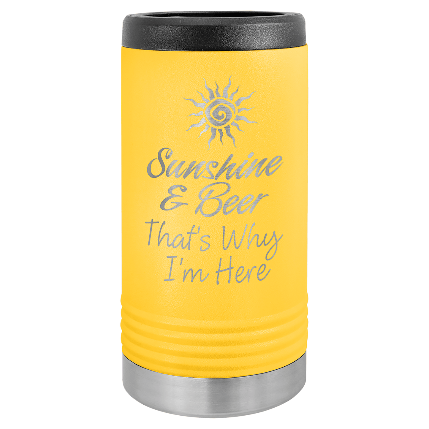 12 oz. Laser Engraved Polar Camel Slim Stainless Steel Vacuum Insulated Beverage Holder