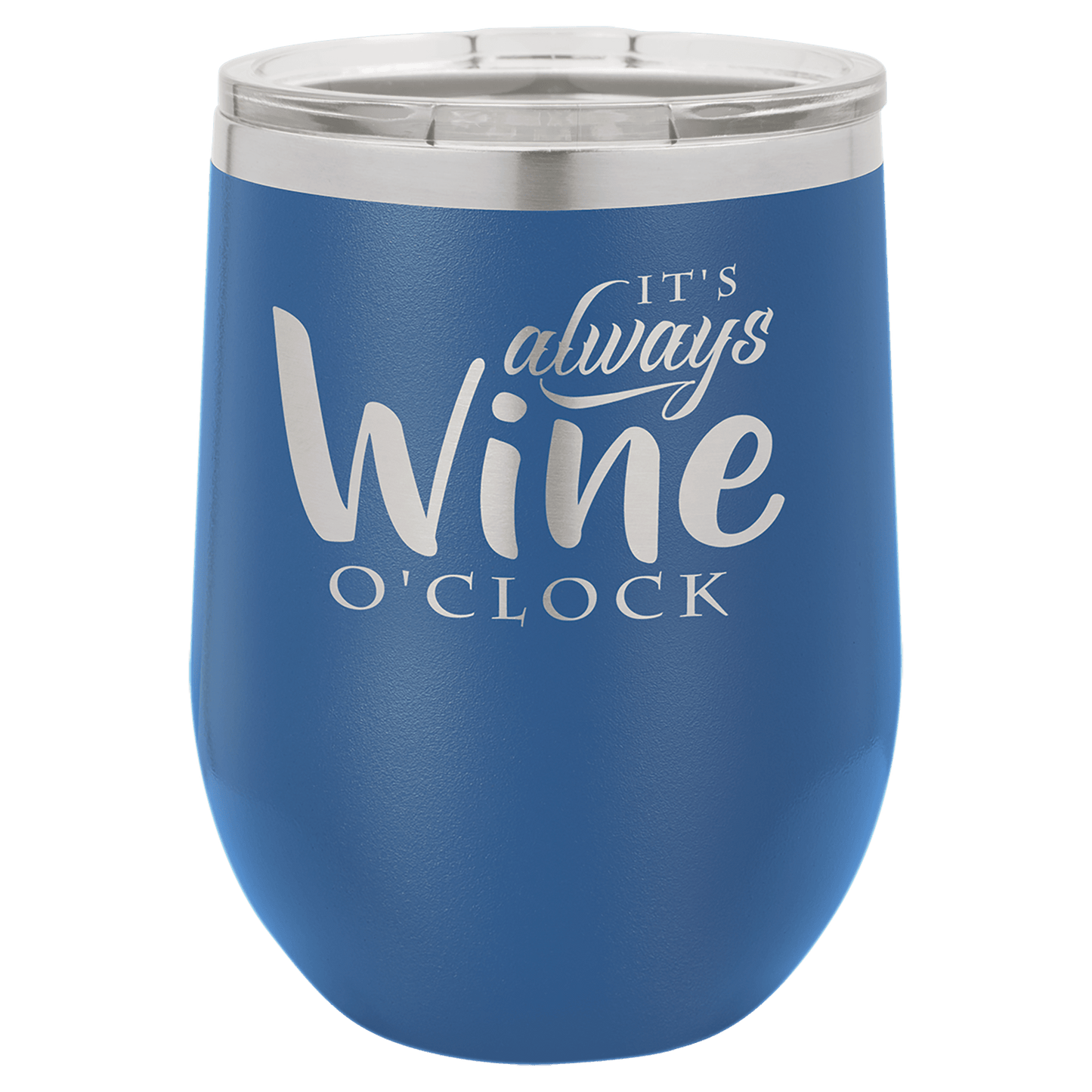 12 oz. Laser Engraved Polar Camel Stemless Wine Tumbler