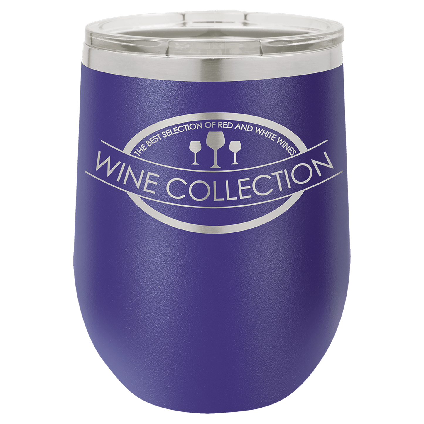 12 oz. Laser Engraved Polar Camel Stemless Wine Tumbler