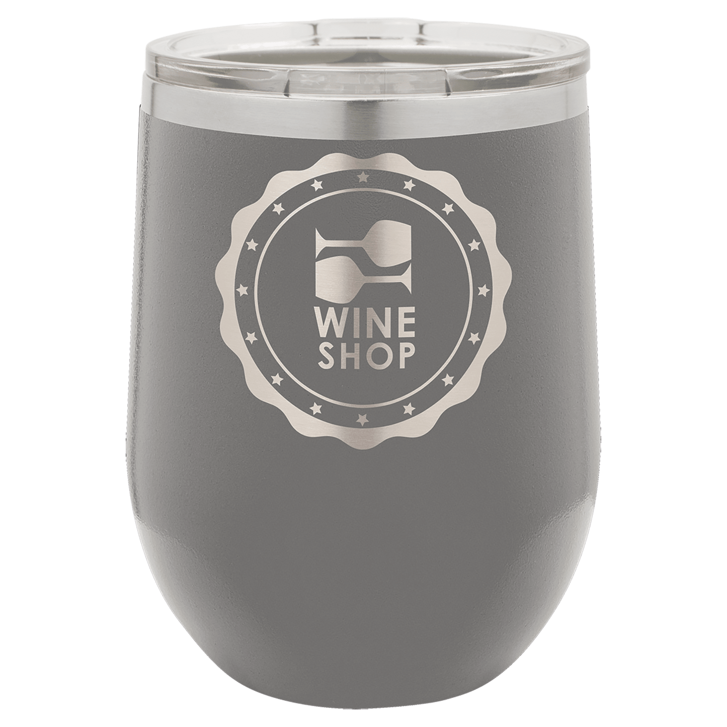 12 oz. Laser Engraved Polar Camel Stemless Wine Tumbler