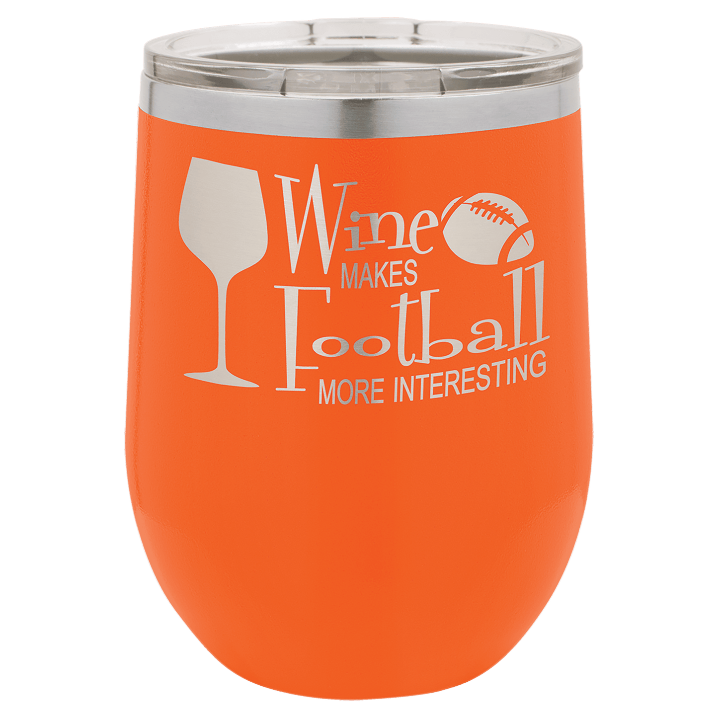 12 oz. Laser Engraved Polar Camel Stemless Wine Tumbler