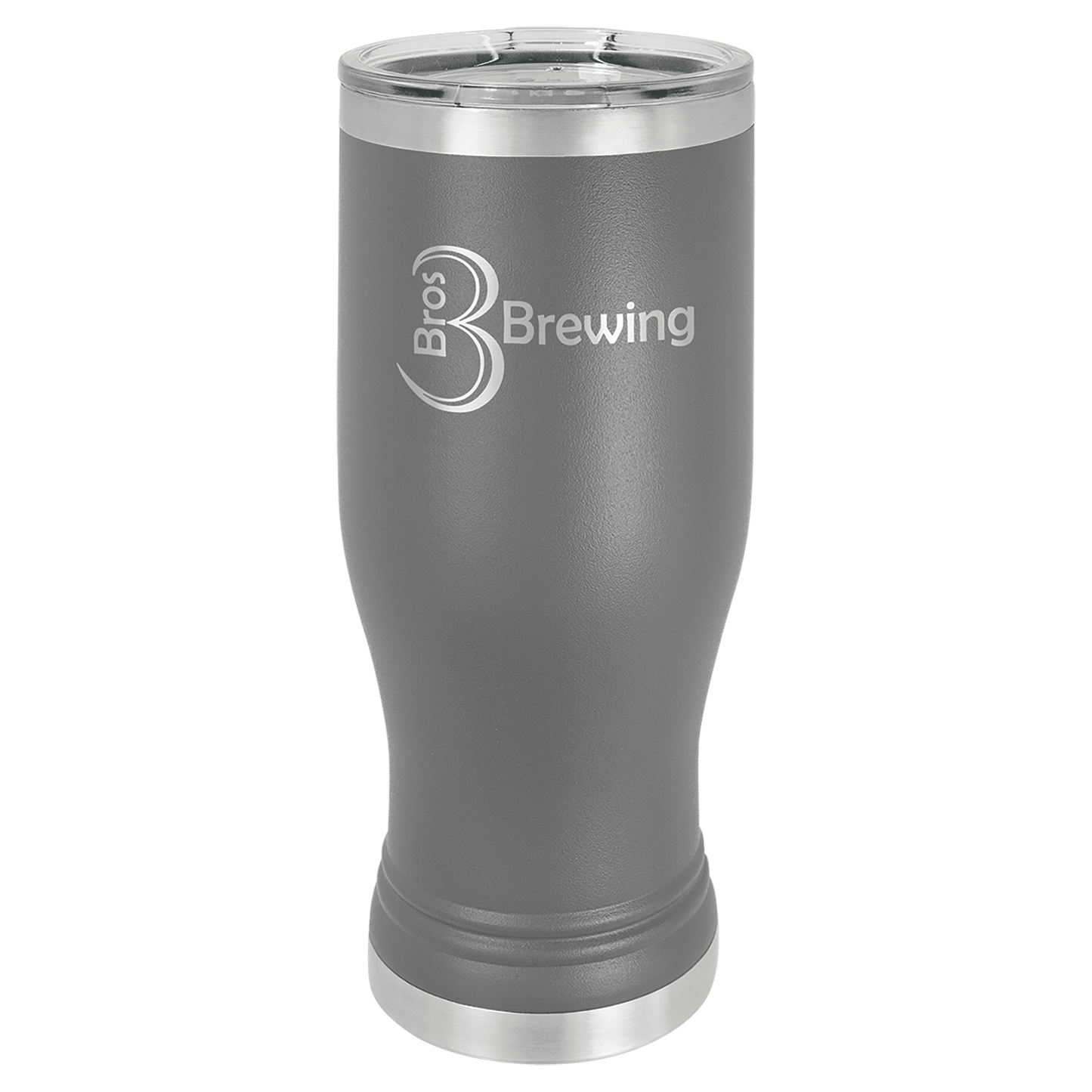 20 oz. Laser Engraved Polar Camel Pilsner with Clear Lid