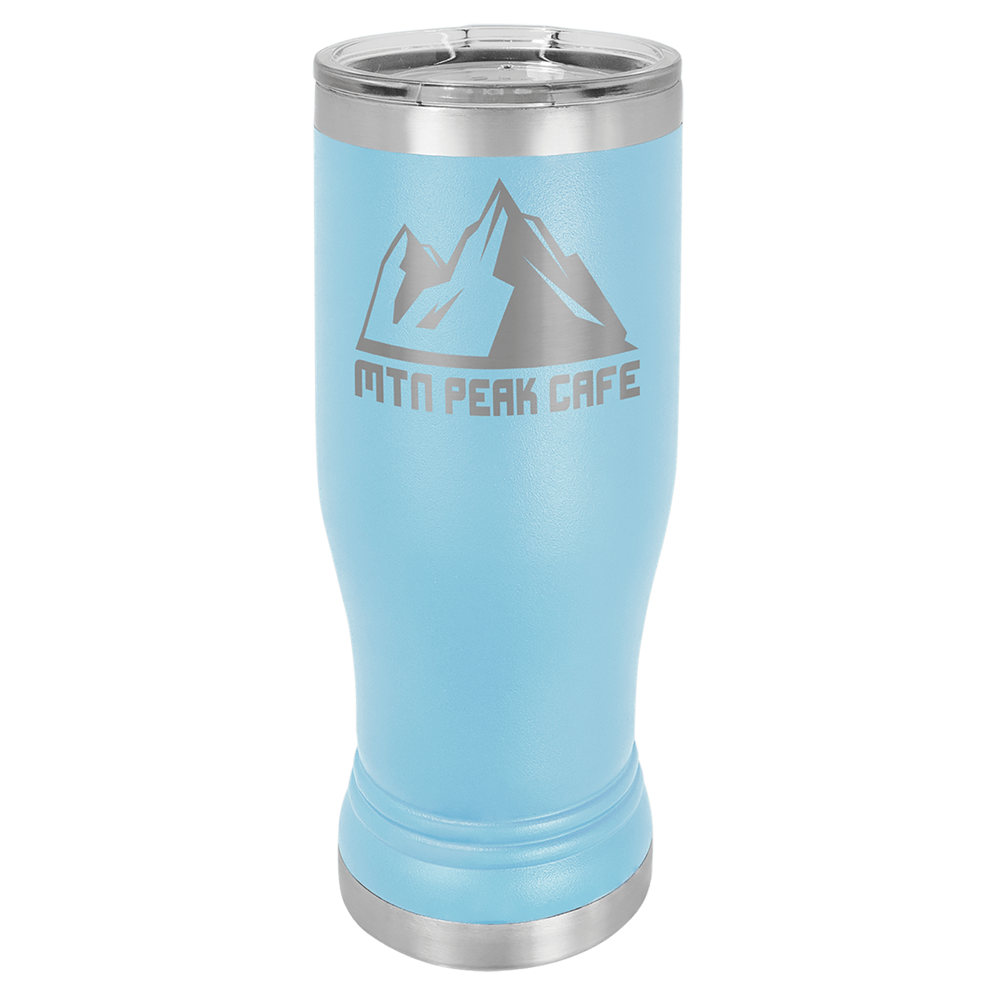 20 oz. Laser Engraved Polar Camel Pilsner with Clear Lid