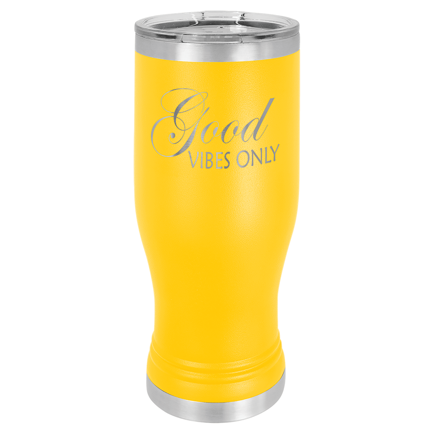 20 oz. Laser Engraved Polar Camel Pilsner with Clear Lid